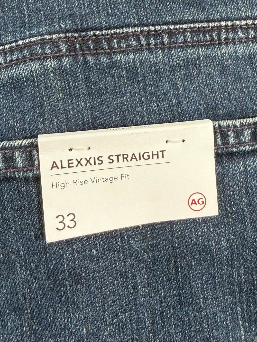 NEW AG Alexxis Straight High Rise Denim - Picture 4 of 14